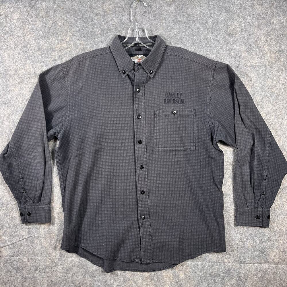 VINTAGE HARLEY DAVIDSON MOTOR CYCLE MENS CLOTHING (LG) LONG SLEEVE